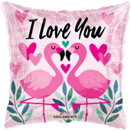 Love You Flamingos – Single Pack 18"