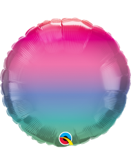 Iridescent and Ombre Mylar Round ( Choose Your Color ) 18"
