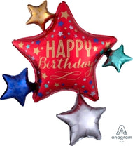 Happy Birthday Star Satin Luxe Infused