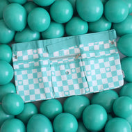 Maker Apron - Aqua and White Checkered