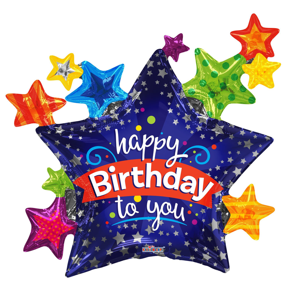 
            
                Load image into Gallery viewer, Happy Birthday Many Stars 36&amp;quot;
            
        