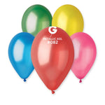 Metallic Balloon Assortment GM110-082 | 50 balloons per package of 12'' each