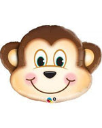 Monkey Shaped Foil Balloon | 35" in.