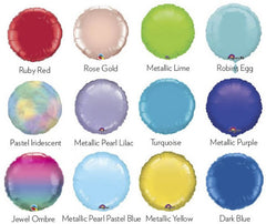 Iridescent and Ombre Mylar Round ( Choose Your Color ) 18