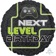 Next Level Birthday Themed Foil Balloon - 18" in.