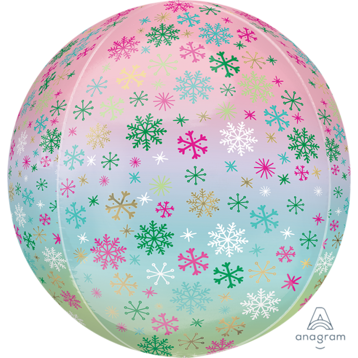 
            
                Load image into Gallery viewer, Ombre Snowflakes Orbz 16&amp;quot;
            
        