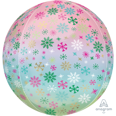 Ombre Snowflakes Orbz 16