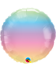 Iridescent and Ombre Mylar Round ( Choose Your Color ) 18"