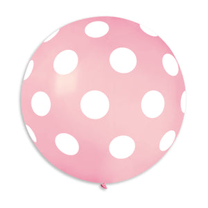 Solid Balloon Polka Rose GS30-006 | 1 balloon per package of 31''