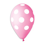 Polka Solid Balloon Rose-White GS110-157 | 50 balloons per package of 12'' each