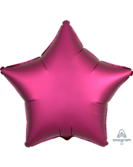 2 Satin Star Shaped Foil Balloon 18" Package (Choose your color)