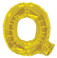 Letters A to Z Gold Foil Balloon - 14" in and 34" in (Choose Size And Letter)