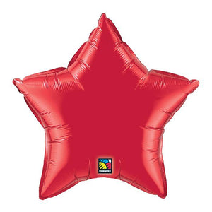 5 Pack Star Shaped Foil Balloon 9"  (Choose your color) Flat