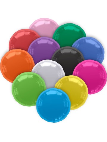 
            
                Load image into Gallery viewer, Solid Round Mylar - Single Pack 18&amp;quot; (Choose Your Color)
            
        