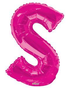 Letters A to Z Hot Pink Foil Balloon - 14" and 34" in each. (Choose your letter and Size)