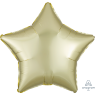 2 Satin Star Shaped Foil Balloon 18" Package (Choose your color)