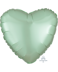 2 Satin Luxe Heart Anagram 18" (Choose Your Color)