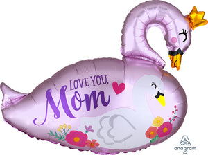 Satin Mom Love Swans