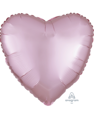 2 Satin Luxe Heart Anagram 18" (Choose Your Color)
