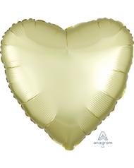 2 Satin Luxe Heart Anagram 18" (Choose Your Color)