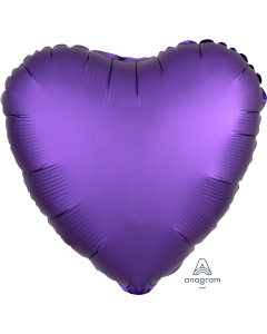 2 Satin Luxe Heart Anagram 18" (Choose Your Color)