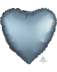 2 Satin Luxe Heart Anagram 18" (Choose Your Color)
