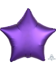 2 Satin Star Shaped Foil Balloon 18" Package (Choose your color)