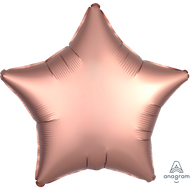2 Satin Star Shaped Foil Balloon 18" Package (Choose your color)