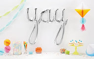 Yay Script Curve Letter Silver