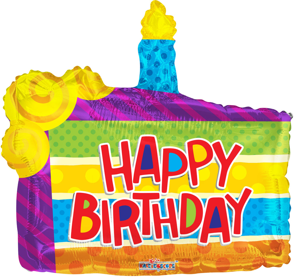 Happy Birthday Slice Cake 36"