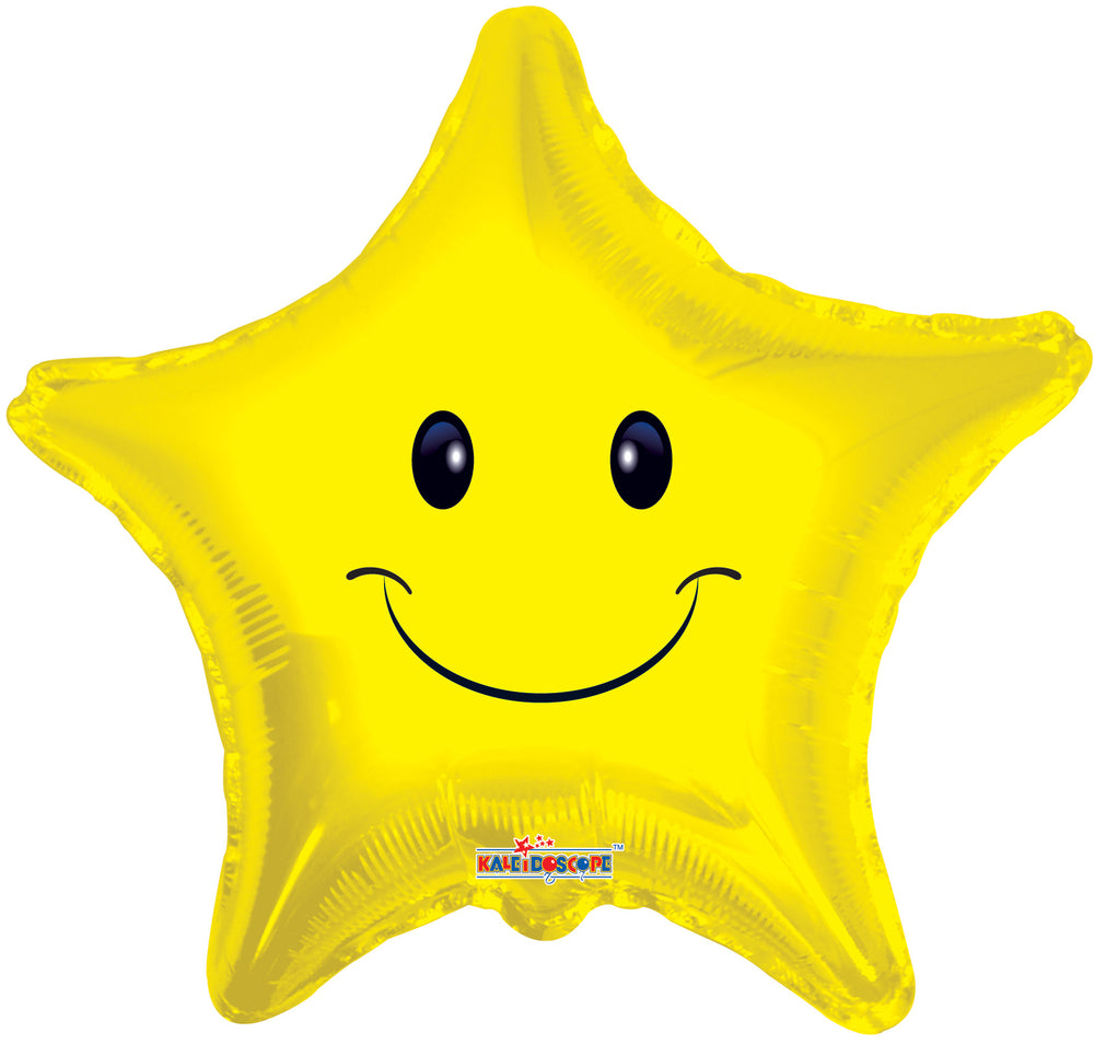 Smiley Face Star - Single Pack 18"