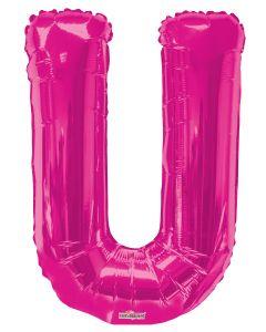 Letters A to Z Hot Pink Foil Balloon - 14" and 34" in each. (Choose your letter and Size)