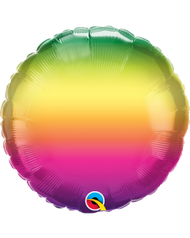 Iridescent and Ombre Mylar Round ( Choose Your Color ) 18"