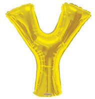 Letters A to Z Gold Foil Balloon - 14" in and 34" in (Choose Size And Letter)
