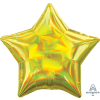 2 Iridescent Star Shaped Foil Balloon 18" Package (Choose your color)