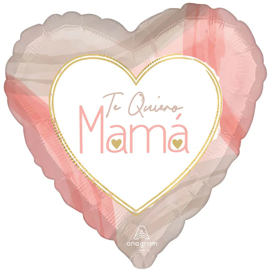 Te Quiero Mama Heart 18"
