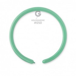 Solid Balloon Aquamarine D2 (160)-050 | 50 balloons per package of 1'' each
