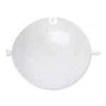 Metallic Balloon White GLM13-029 | 50 balloons per package of 13'' each