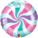 Candy Pastel Swirl Flat 18"
