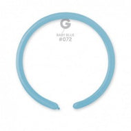 Solid Balloon Baby Blue D2 (160)-072 | 50 balloons per package of 1'' each