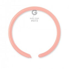 Solid Balloon Baby Pink D2 (160)-073 | 50 balloons per package of 1'' each