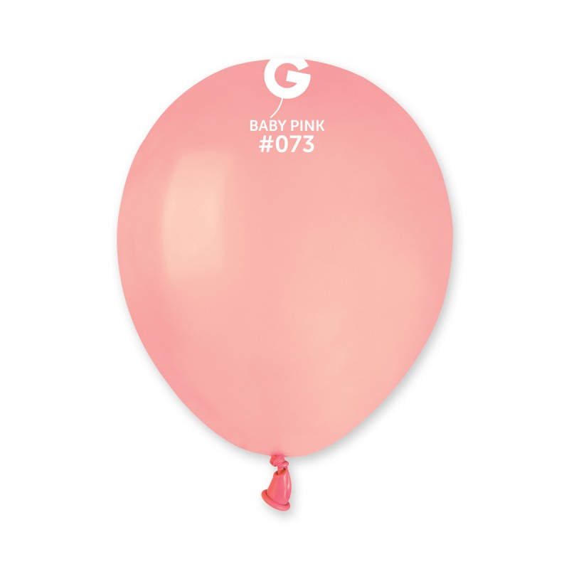 Solid Balloon Baby Pink A50-073  | 100 balloons per package of 5'' each