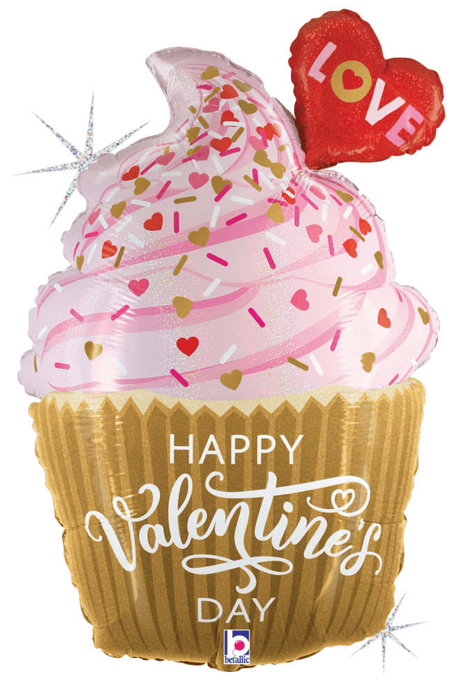 Golden Valentine Cupcake 31"