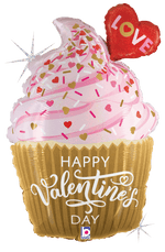 Golden Valentine Cupcake 31"