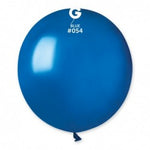 Metallic Balloon Blue GM150-054 | 25 balloons per package of 19'' each