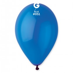 Crystal Balloon Blue G110-051 | 50 Balloons per package of 12" | Gemar Balloons USA