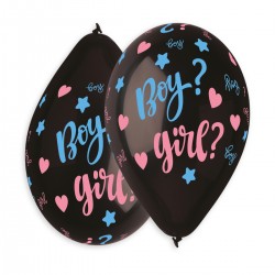 Boy or Girl Printed Balloon GS120-764 | 50 balloons per package of 13'' each