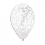 Brocade Crystal - White GS110-362 | 50 balloons per package of 12''