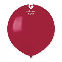 Solid Balloon Burgundy G150-047 | 25 balloons per package of 19'' each