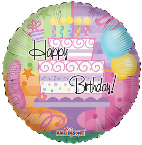Cake Birthday Themed Foil Balloon - 18